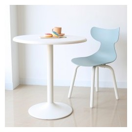 Mesa Heron Circular 70 cm y base plato
