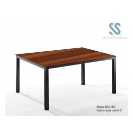 Mesa 90x180 cm para comedor industrial