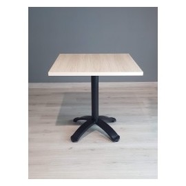 Mesa Melamina con Base pedestal de cruz...