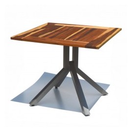 Mesa azteca 80x80 cm madera de teka brasileña