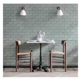 Mesa MArmol 60x80 cm y base bistro